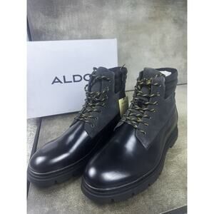 ALDO Mayfair Mens Dress Shoes Black Lace Up Oxford Size 13 D